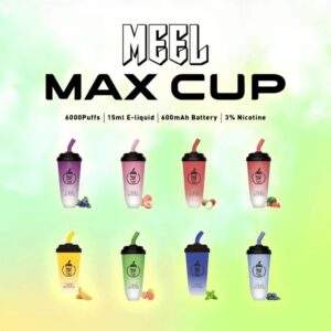 Meel Max Cup 6000口拋棄式電子煙|奶茶杯一次性電子煙・大容量續航・台灣現貨